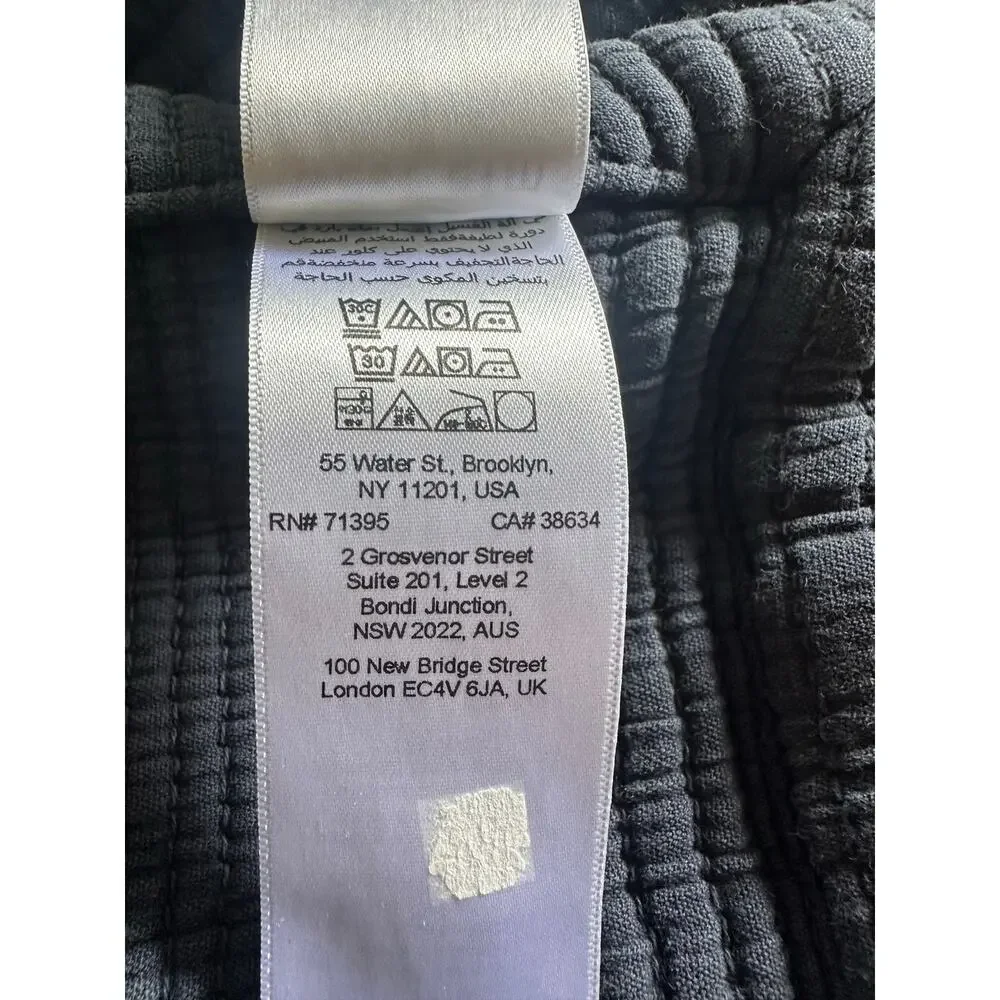 West Elm Organic Cotton Crinkle Quilt Coverlet Full Queen Slate Blue 92x88